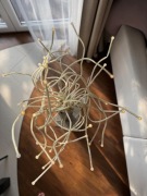 IKEA STRANNE lampa podłogowa LED meduza fiber optic vintage