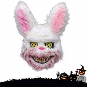 Maska na Halloween Straszny Królik 22x32cm