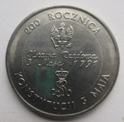 10000 zł 200 rocznicy uchwalenia Konstytucji 3 Maja 1991