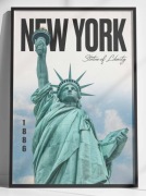 Plakat Nowy Jork Statua Wolności A3 minimalistyczny
