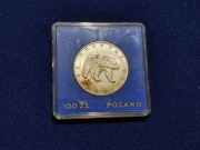 Polska RPL- 1983 rok, 100 złotych, Niedźwiedź,  nalot.