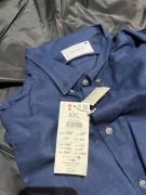 Koszula lniana Reserved XXL granatowa