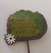 Przypinka PRL metalowy znaczek FWP Zakopane 