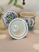 Bolesławiec Kubek ceramiczny  do parzenia ziół ceramika Z.C. Bolesławiec 