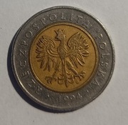 5 zł z 1994r obiegowe