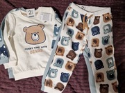 NOWY Komplet 2 bluzy i 2 pary spodni w misie (pepco)