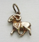 Zawieszka BARAN znak zodiak wisiorek złota srebrna