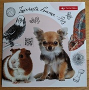 Folder z Fi 5459-5462 bl. 392 B perforowany - Zwierzęta domowe 