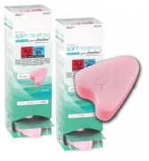 soft tampons TAMPONY Bez Sznurka do Współżycia Pływania mini 20 sztuk