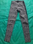 Legginsy w geometryczne wzory, rozm. 134/140