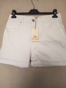 Threadbare krótkie białe spodnie jeans rozm m/l