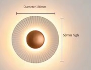 nowoczesna lampa ścienna LED Kinkiety w kształcie dysku Metal 