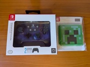 Pad PowerA Enhanced Wired do Nintendo Switch + case Minecraft na kartidże