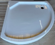 Brodzik półokrągły 80x80x12 cm porysowany