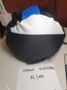 Pokrowiec na kask narciarski XL/XXL poliester z lycra czarny niebieski