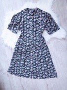sukienka, rozm. L/XL, vintage, retro, cottagecore, cottage, kwiaty
