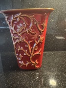 Grubo glazurowany ceramiczny wazon