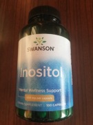 Swanson Inositol. 650 gram. 100 kapsułek. 