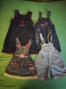 Zestaw jeansowy rozmiar 128 dla dziewczynki