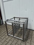 Podstawa nierdzewna pod piec konwekcyjny z prowadnicami 7xGN1/1