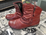 Botki skórzane Josef Seibel r. 40 bordowe NOWE