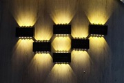 Lampa ścienna 10 LED , kinkiet solarny . Zestaw 6 lamp