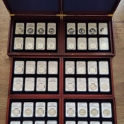 48szt srebro NGC PF69 komplet Conservation Series WWF stempel lustrzany