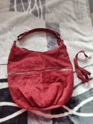 Torebka -worek zamszowy bordo