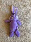 Maskotka milka fioletowy królik Zajączek 