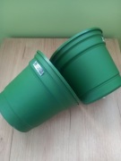Zestaw 2 dużych doniczek plastikowych bez podstawek