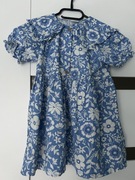 Niebieska, wizytowa sukienka-NEXT rozmiar 92-98