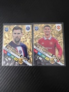 Karty piłkarskie limited edition premium gold Lionel Messi i Ronaldo