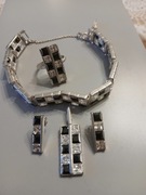 Srebrny komplet 4 elementy