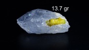 Turmalin Zielony Verdelit w Kwarcu |13.7gr| Minerał Surowy Kryształ Kamień 