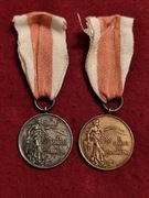 Medal Za Zasługi dla Pożarnictwa PRL - brązowy,srebrny 