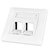 Ramka 80x80mm skośna dla 2 modułów SCHRACK TECHNIK 2szt