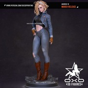 Figurka druk 3D żywica 12K " Android 18 Standard & NSFW " - 168 mm