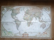 Mapa świata National Geographic 