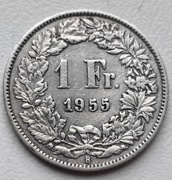1 Frank 1955 Szwajcaria Berno 