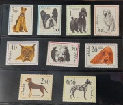!!! POLSKA 1963 / PSY RASOWE / 9szt... KOMPLETNA_SERIA...CZYSTE**!!!