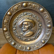 Stara PŁASKORZEŹBA MIEDZIANA XXL RELIEF PETER PAUL RUBENS MIEDŹ