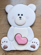 Miś handmade piernik Walentynki 