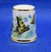 Naparstek Kolekcjonerski Porcelanowy Royal Sutherland - Motyle 