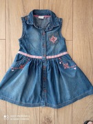 F&F sukienka jeans lato 104 3-4