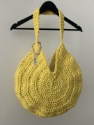 żółta handmade torba na ramię