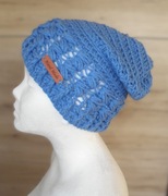 Czapka beanie, handmade - gruby splot