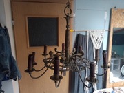 Mosiężny żyrandol 