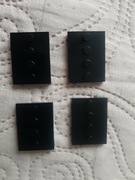 Klocki płytki łącza się z lego zestaw 4 sztuk