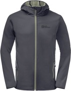 Kurtka męska softshel Jack Wolfskin Bornberg Hoody, jasnoszary, rozmiar L