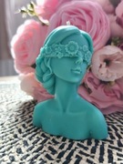 Świeca Sojowa POPIERSIE KOBIETY Kwiaty – Handmade dzień kobiet, walentynki